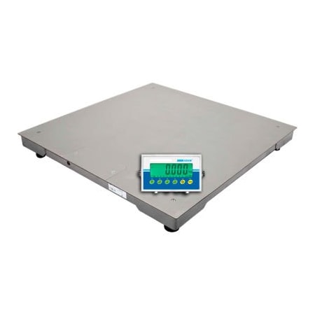 Adam Equipment Adam Equipment PT Series Stainless Steel Platform Scale With LCD Indicator, 5'x5', 5,000 lb x 1 lb PT 315-5S + AE403